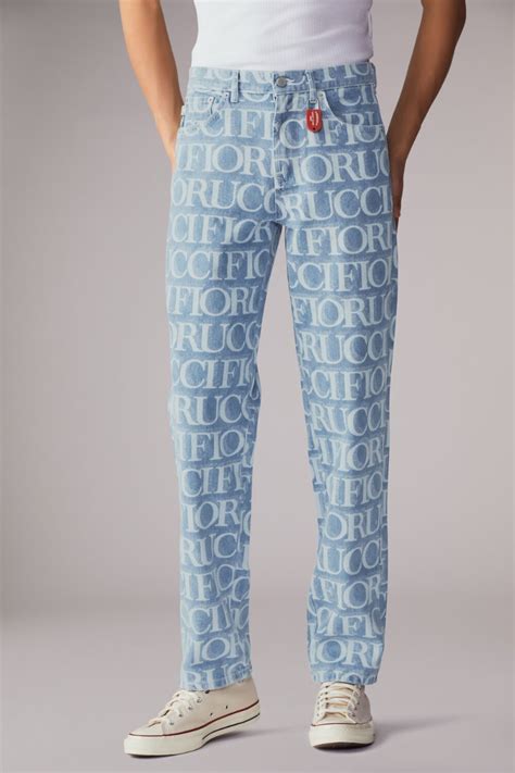 Monogram Denim Trousers 